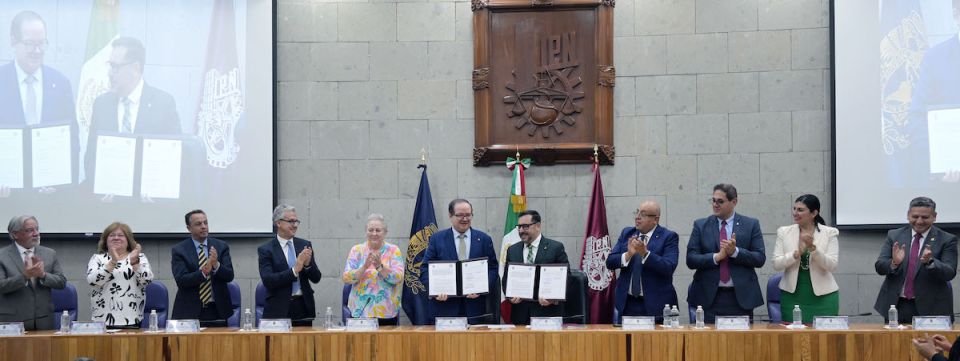 Firman IPN y UNAM convenio para promover acciones e investigación en sustentabilidad